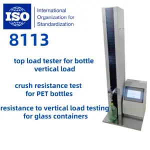 ISO 8113|Top Load Tester for Bottle Vertical Load Testing